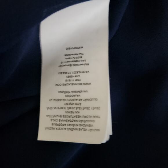 MICHAEL MICHAEL KORS Blue Zephyr Reptile Print Maxi Dress Size L - Picture 10 of 13